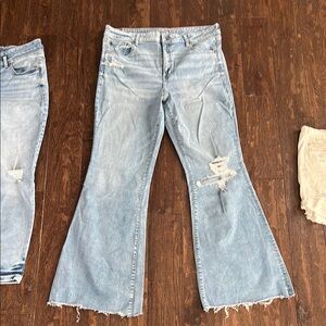 Light Blue Flared Women's Jeans